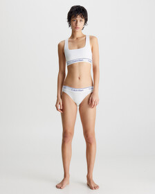 ATHLETIC 運動棉質丁字褲, White, hi-res