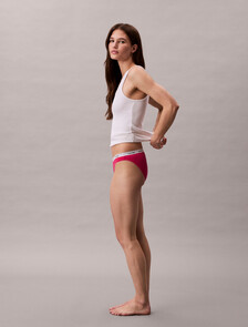 Modern Logo Bikini Briefs, Vibrant Pink, hi-res