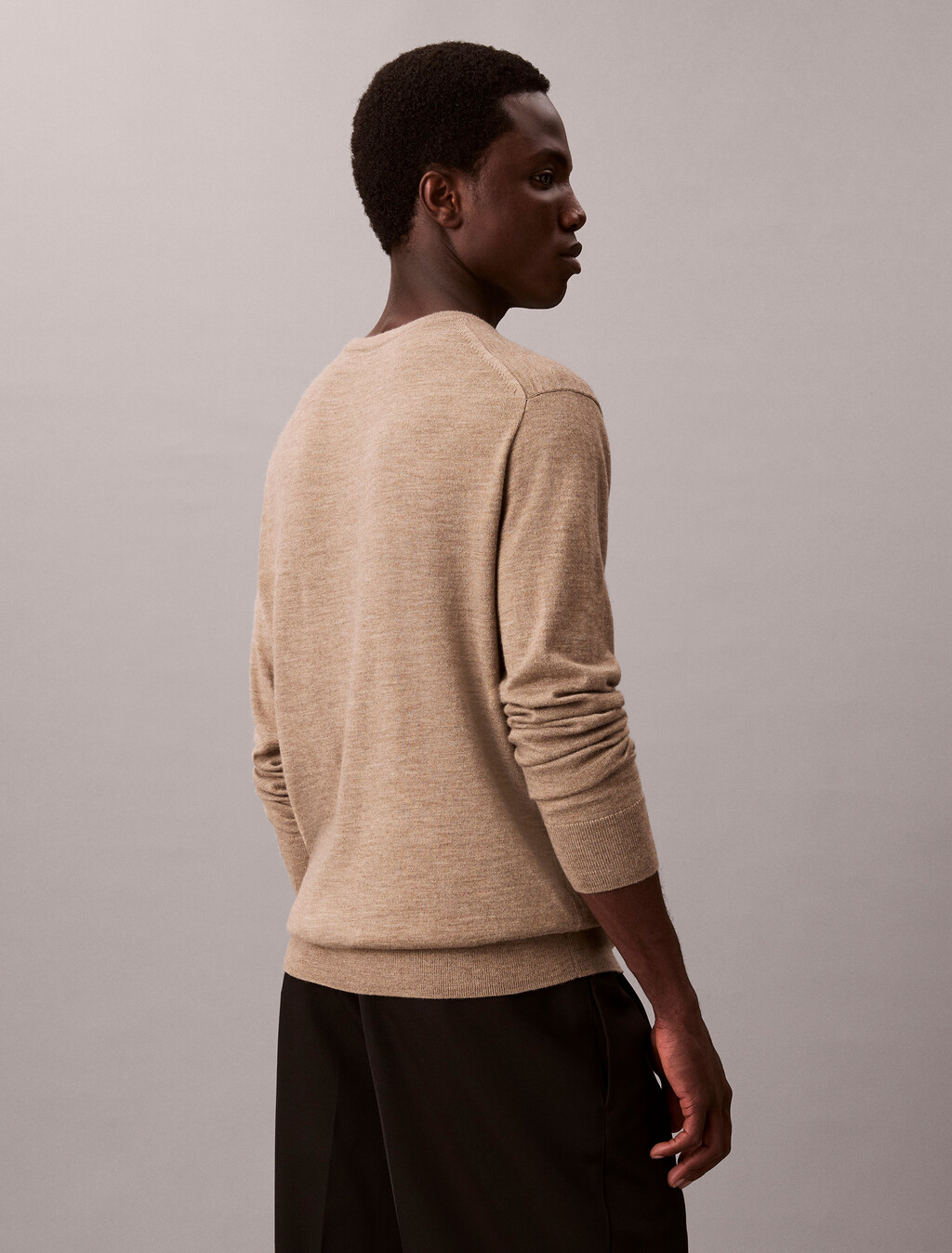 Extra Fine Merino Sweater, Cinder Htr, hi-res