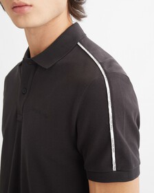 標誌飾邊 POLO 裇, Ck Black, hi-res