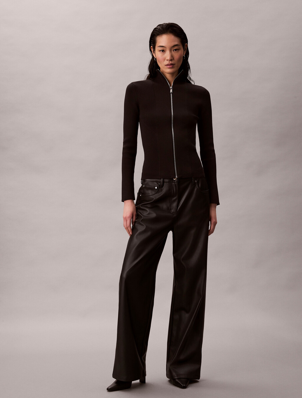 Tech Capsule 尼龍拉鍊外套, Black, hi-res