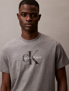 Monogram T-shirt, Med Grey Htr, hi-res