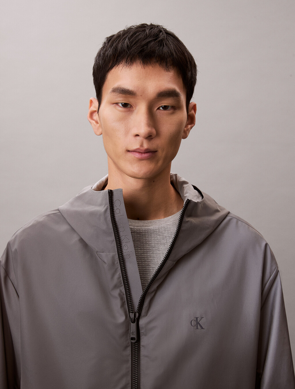 Reflective Ombre Windbreaker Jacket, Silver Ombre, hi-res