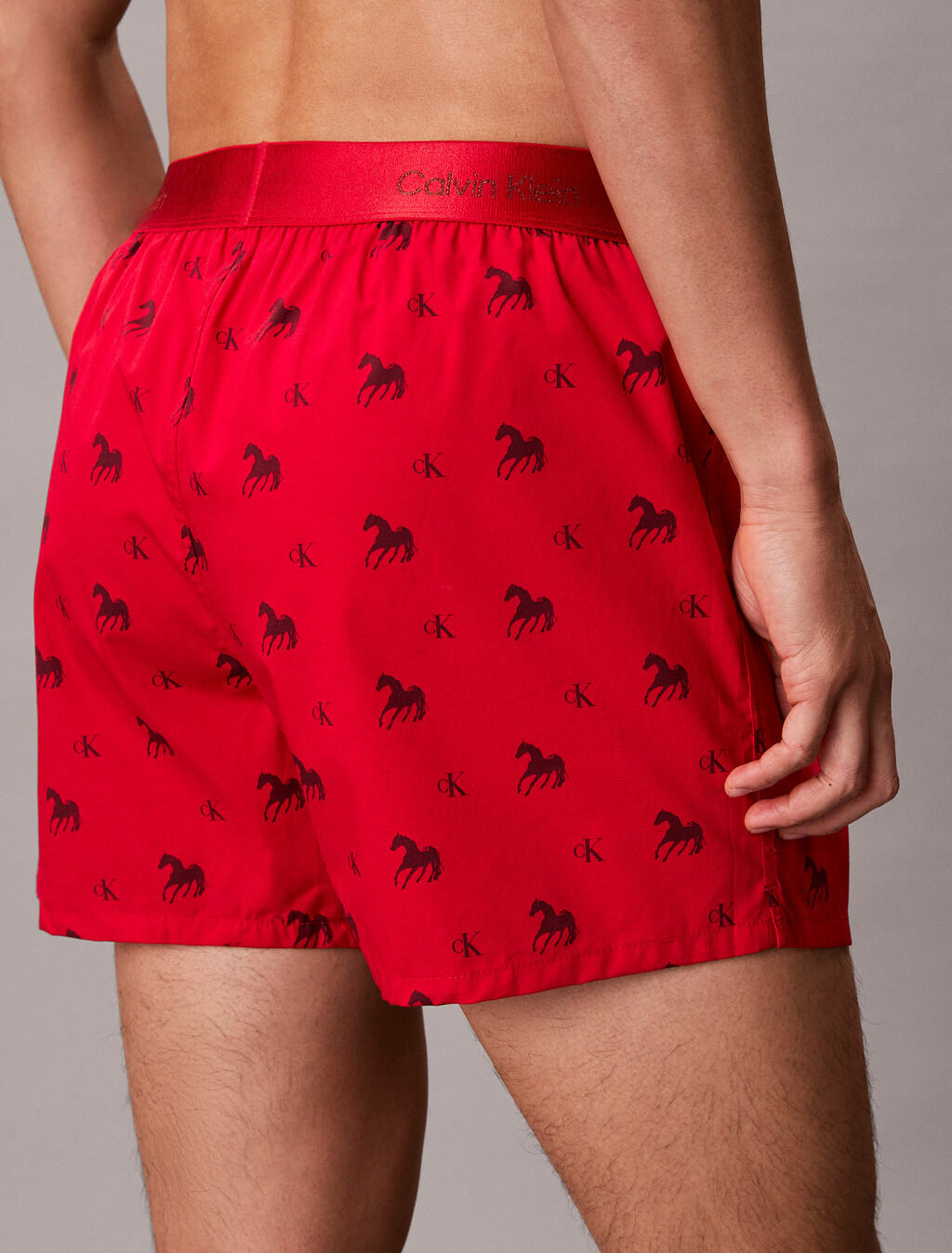 農曆新年修身四角內褲, Untamed Horses_Rouge, hi-res