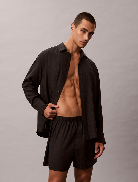 Satin Jacquard Pyjama Shorts