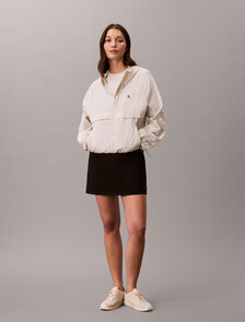 Packable Relaxed Windbreaker, Chalk, hi-res