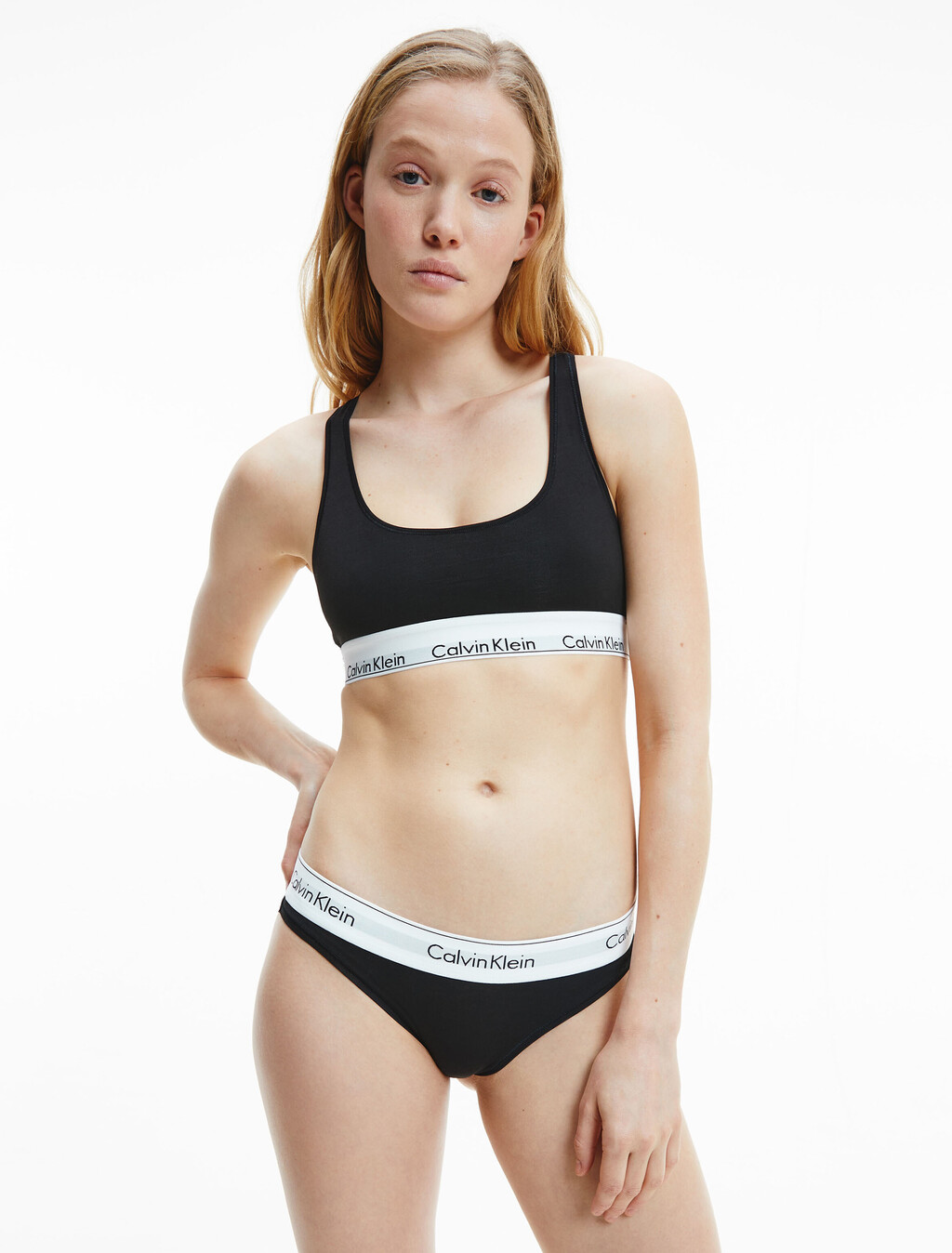 Icon Cotton Lightly Lined 無鋼圈內衣, BLACK, hi-res