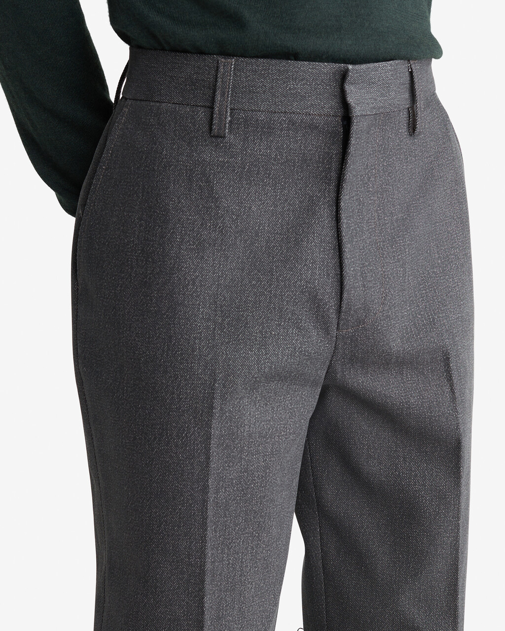 Standards Structured Pants, CHARCOAL SMOKE WASH, hi-res