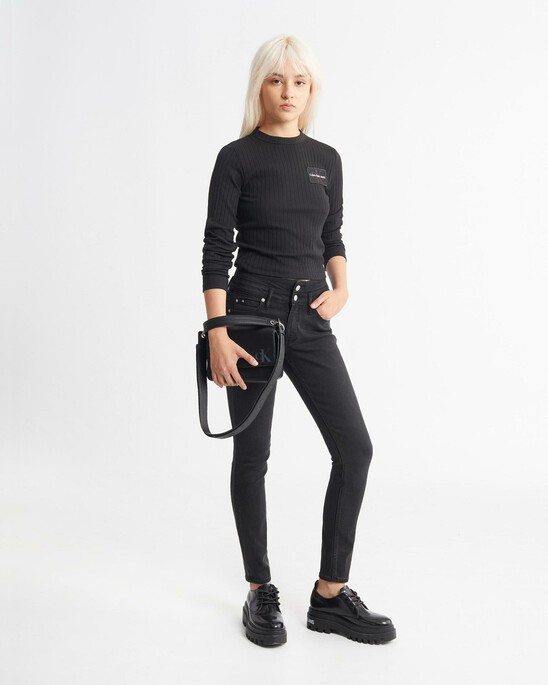 SUSTAINABLE LYOCELL MID RISE SKINNY ANKLE JEANS