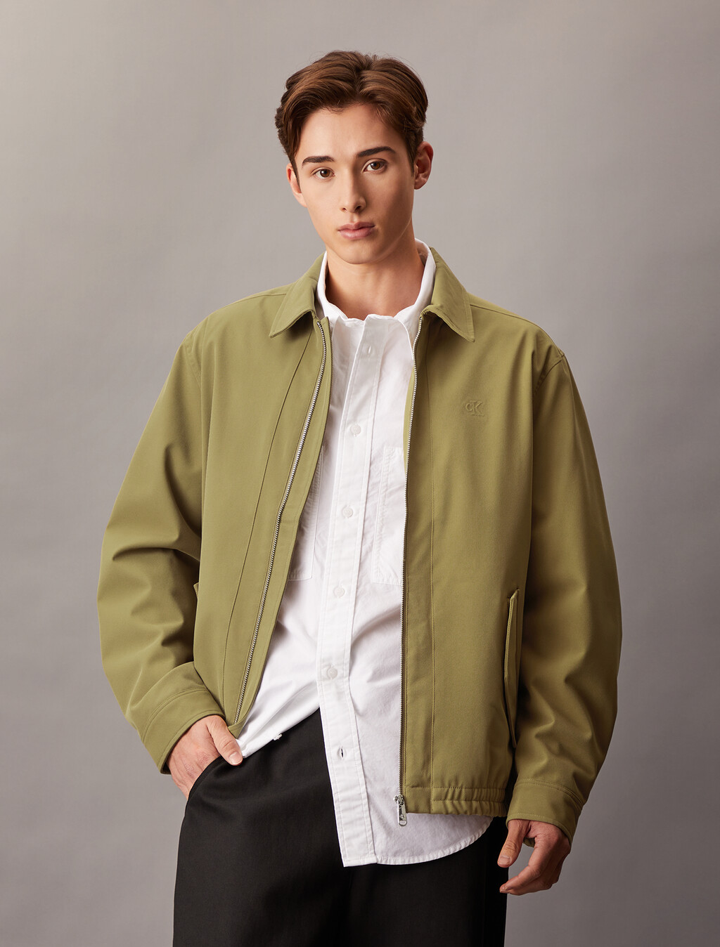 Technical Twill Jacket, Gothic Olive, hi-res
