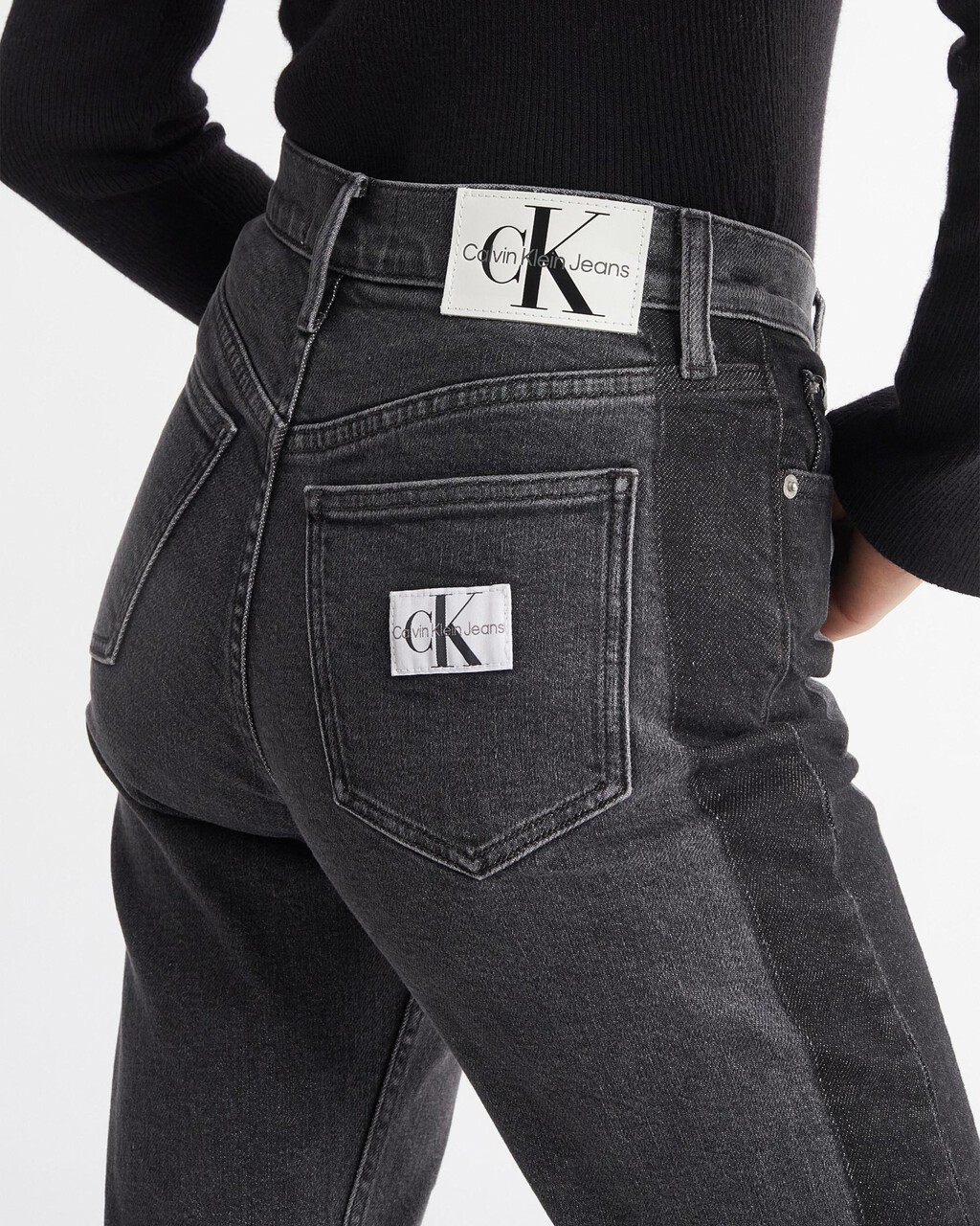 Calvin klein high rise straight clearance
