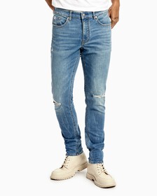 CLIMATE TECH BODY 緊身牛仔褲, Light Blue Dstr, hi-res