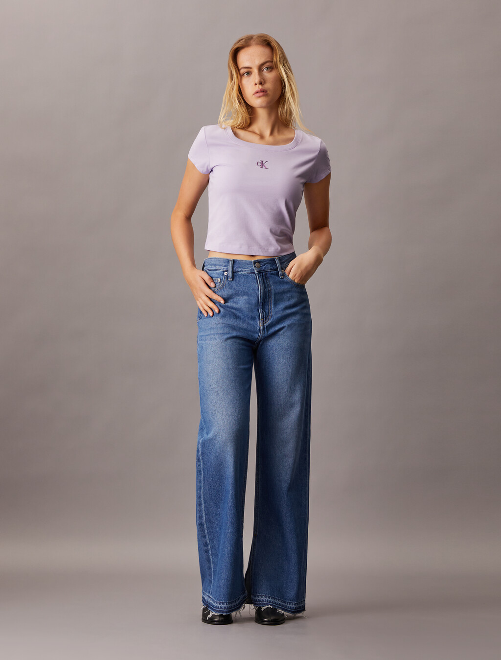 Tencel High Rise Wide Leg Jeans, Denim Light, hi-res