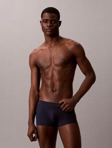 CK Black Low Rise Trunks, Blue Shadow, hi-res