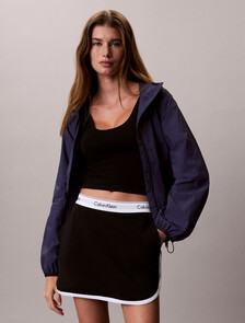 Icon Sport 運動棉質短裙, Black, hi-res