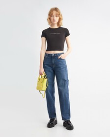 經典標誌貼身 T 裇, Ck Black, hi-res