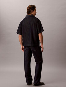 Eco Cool Short Sleeve Denim Shirt, RAW RINSE, hi-res