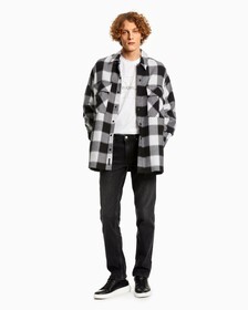 Reconsidered Ckj 027 合身牛仔褲, Black Vertical Print Logo, hi-res