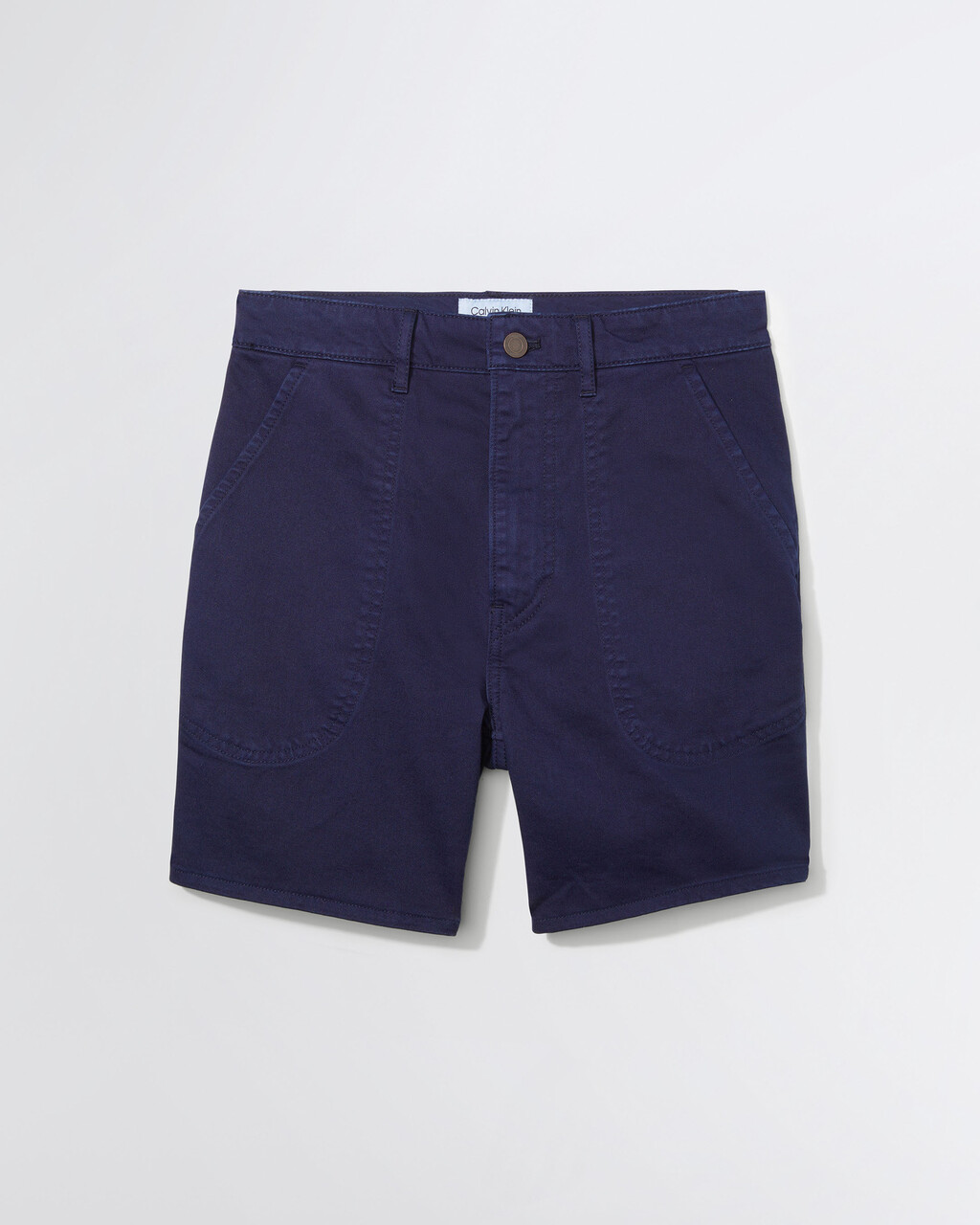 STANDARDS OVERDYED 高腰闊腿短褲, NAVY BLAZER-410, hi-res