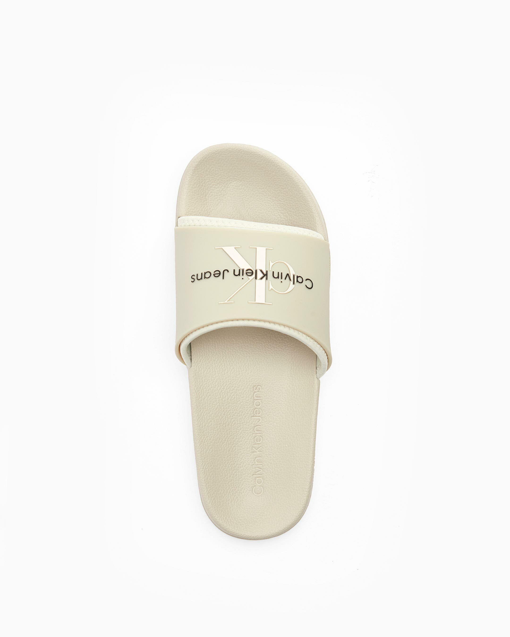 Calvin klein slides shop white