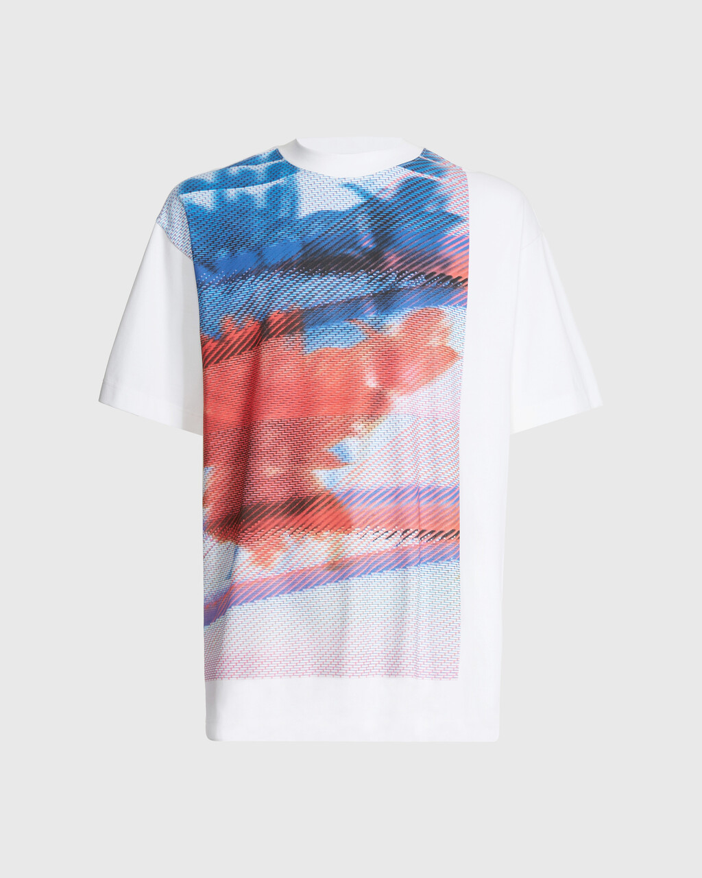 Oversized Printed T-Shirt, Bright White, hi-res