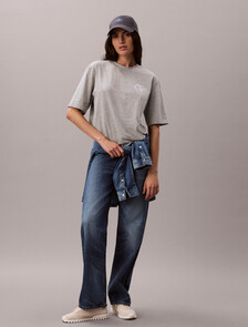 Script Logo T-Shirt, B10 Grey Heather, hi-res