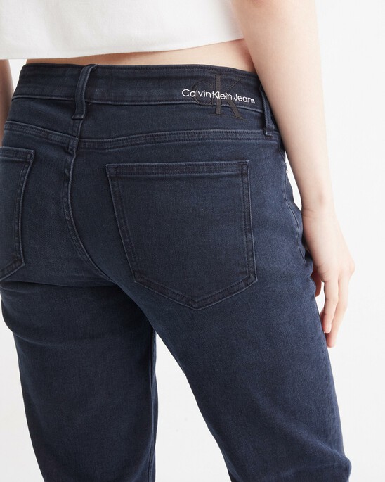 RECONSIDERED ITALIAN DENIM SLIM STRAIGHT ANKLE JEANS