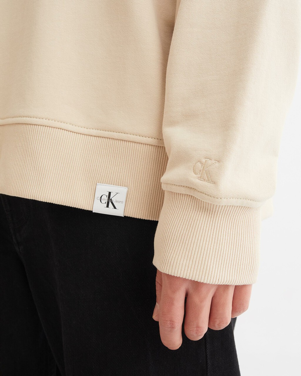 PREMIUM ESSENTIALS 連帽衛衣, Classic Beige, hi-res