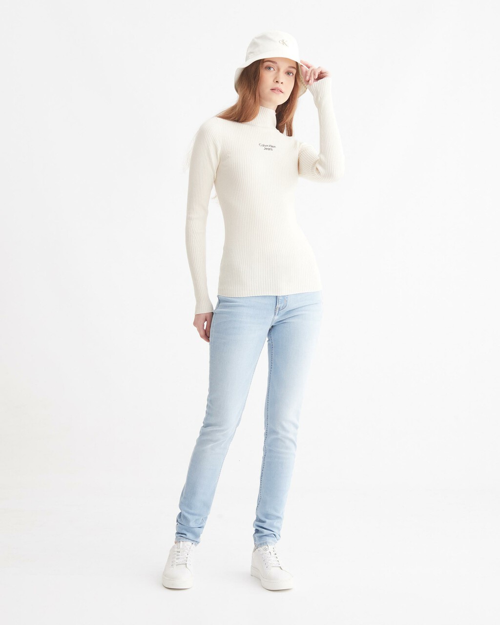 37.5 BODY 高腰緊身版型, Light Blue Back Embro, hi-res