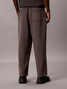 Garment-Dyed Wide Leg Sweatpants, Volcanic Ash, hi-res