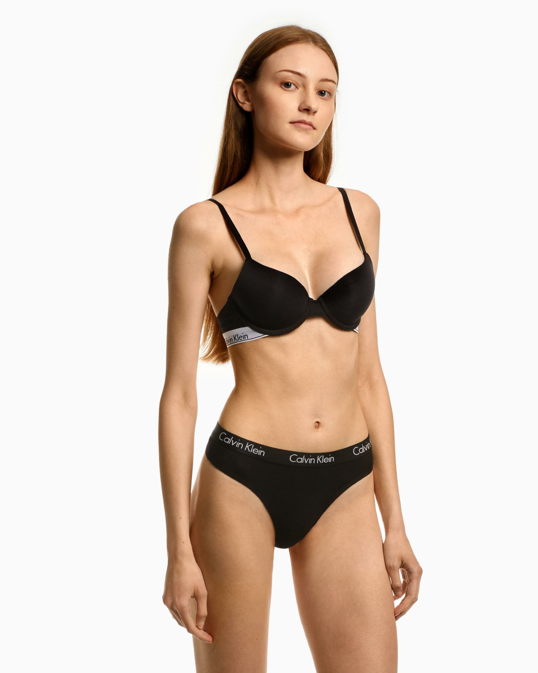 Modern Cotton Lightly Lined Demi Bra black Calvin Klein Hong Kong