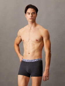 3 件套組 Graphite 低腰平口內褲, Black/BLACK HEATHER/Black, hi-res