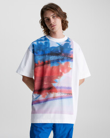 Oversized Printed T-Shirt, Bright White, hi-res