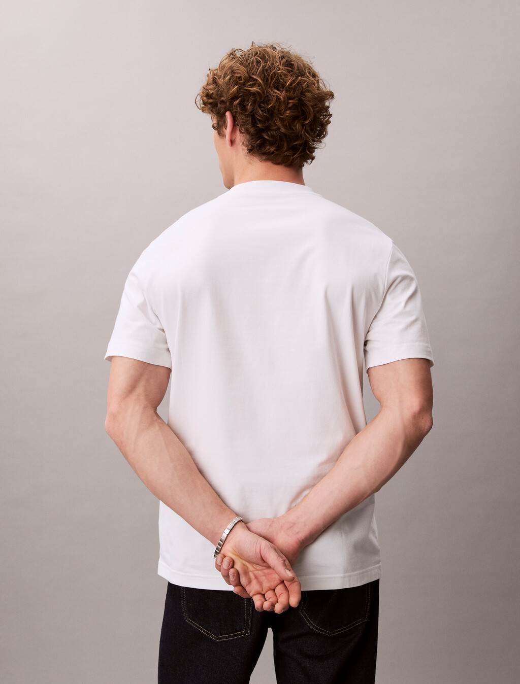 Regular Institutional Logo Tee, Bright White, hi-res