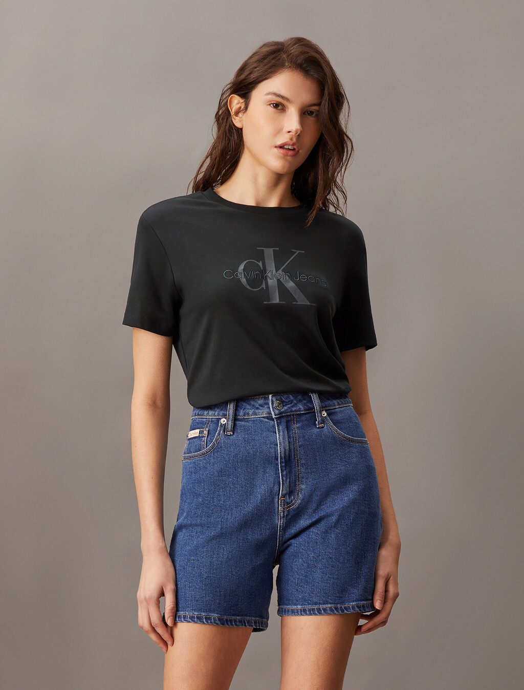 經典 Monogram 標誌 T 裇, Black, hi-res