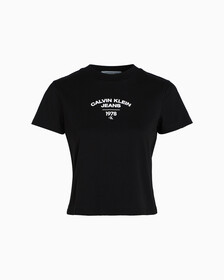 Slim Varsity Logo T-Shirt, Ck Black, hi-res