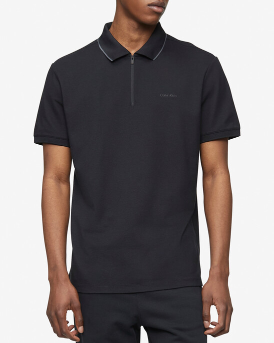 CALVIN KLEIN MOVE 拉鍊 POLO衫