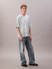 Pride Love Is A Dance Floor Graphic Relaxed T-Shirt, Tropic Aqua, hi-res