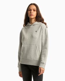 ARCHIVE MONOGRAM 絨質連帽上衣, HEROIC GREY HEATHER CM1BK 08, hi-res
