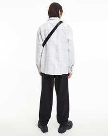 MONOGRAM BADGE SHADOW OVERSHIRT, Mercury Grey / Cirrus Grey, hi-res
