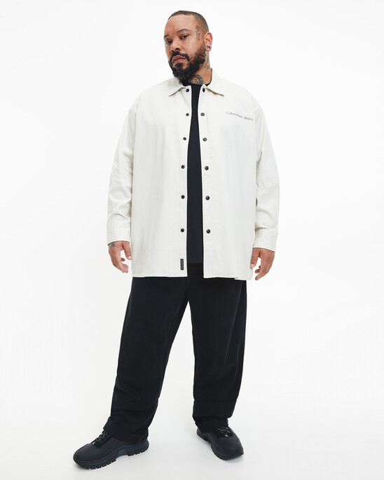 BLACK ARCHIVAL STRIKETHROUGH MONOGRAM SHIRT