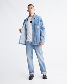 Modern Workwear 方格標誌 T 裇, Bright White, hi-res