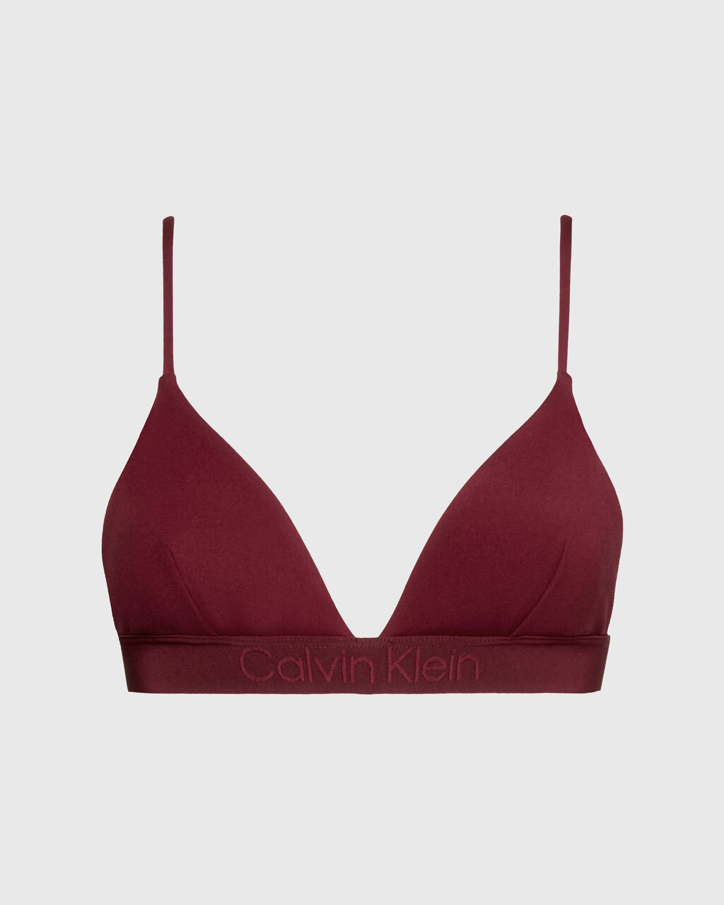 Core Tonal Triangle Bikini Top, Deep Cranberry, hi-res