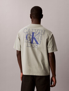 Overlay Logo Graphic Relaxed Tee, Shadow, hi-res