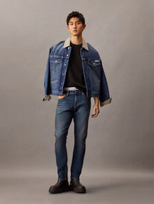 修身牛仔褲, Denim Dark, hi-res