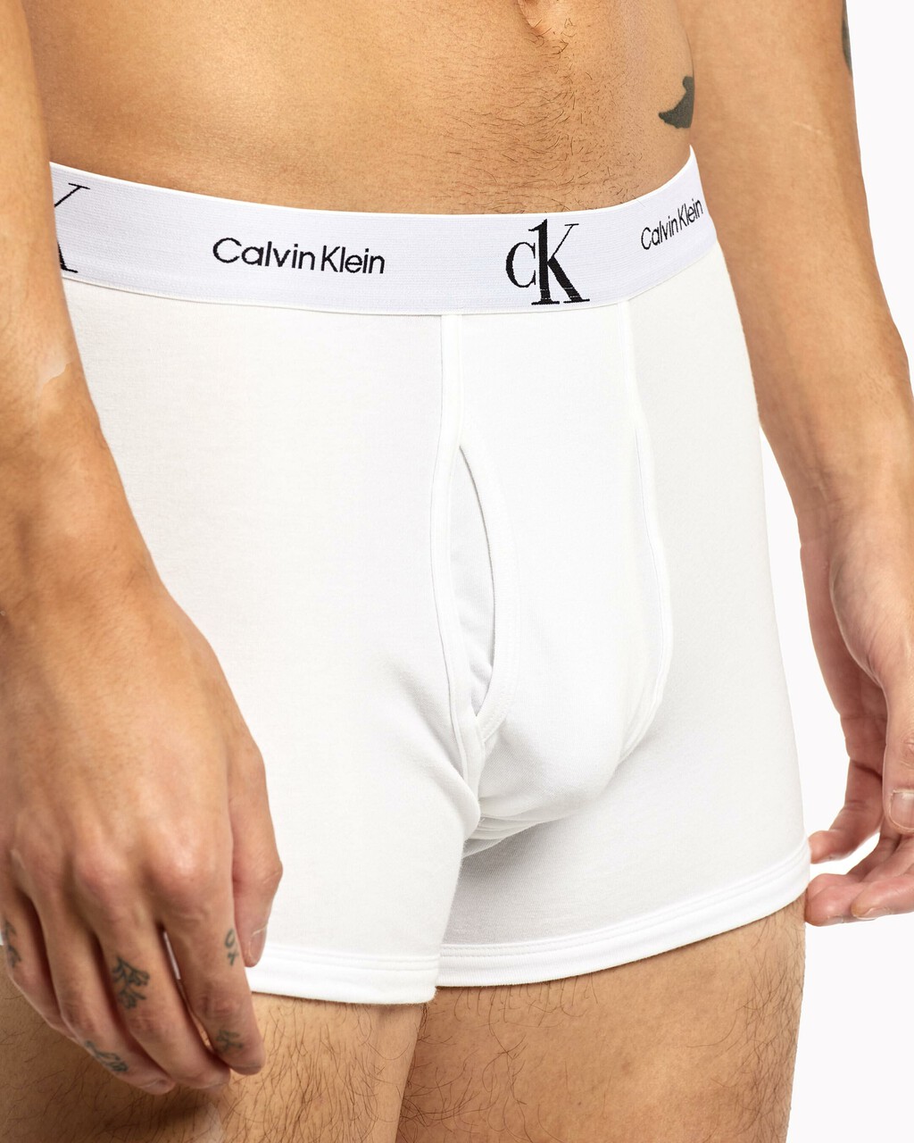 CK ONE 平角褲, White, hi-res