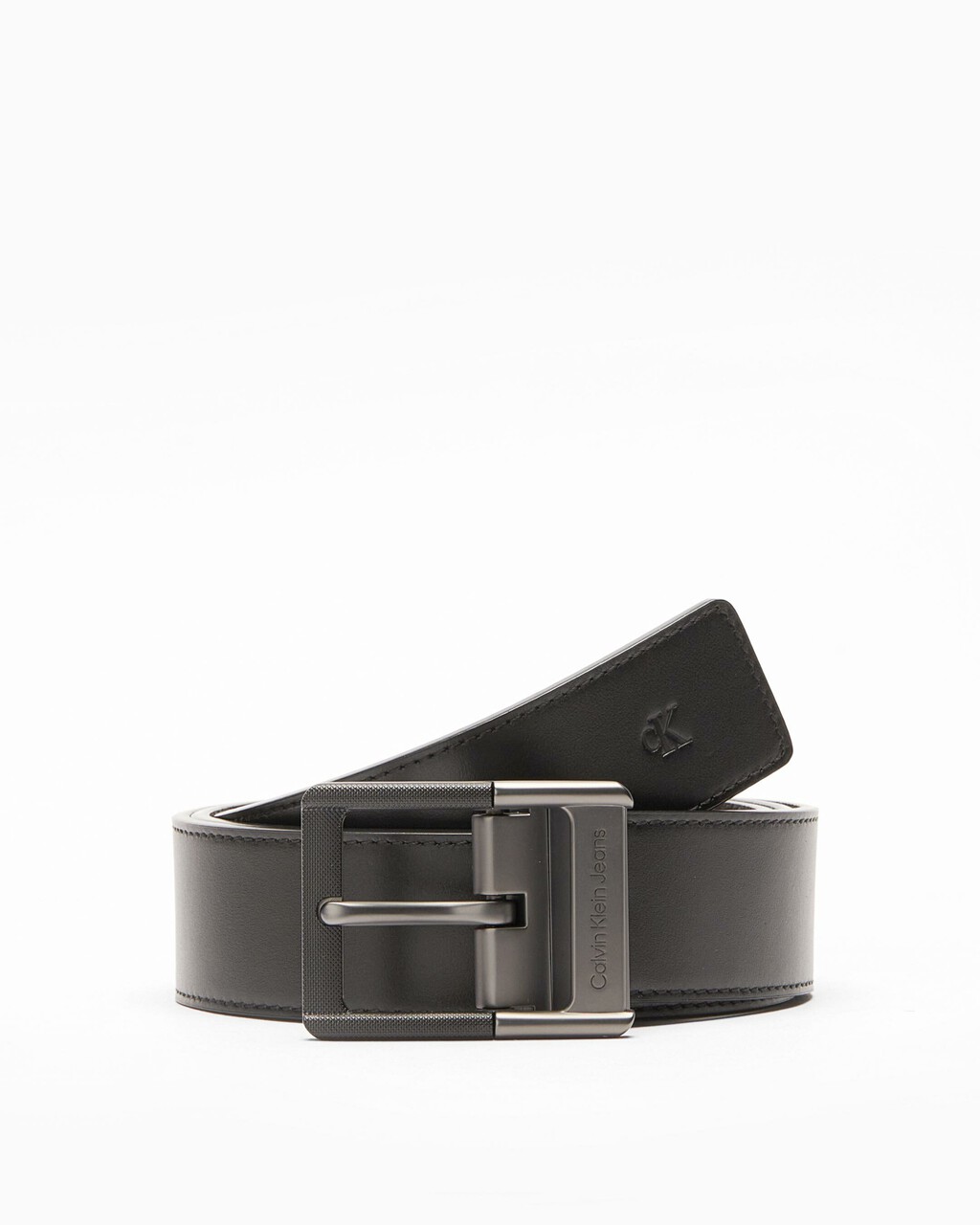 Reversible Chase Buckle Belt 38mm, BLACK/BITTER BR, hi-res