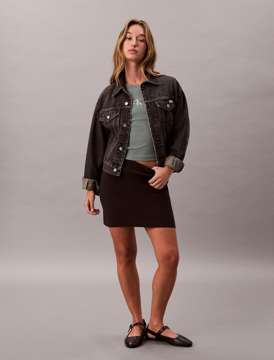 Monogram Logo Long Sleeve Baby Tee