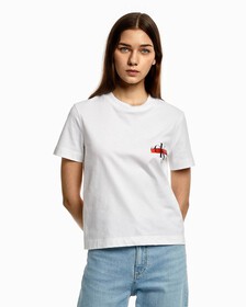 HYBRID COMFORT CENSORED MONOGRAM TEE, Bright White, hi-res