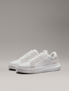 皮革運動鞋, Bright White/Creamy White, hi-res
